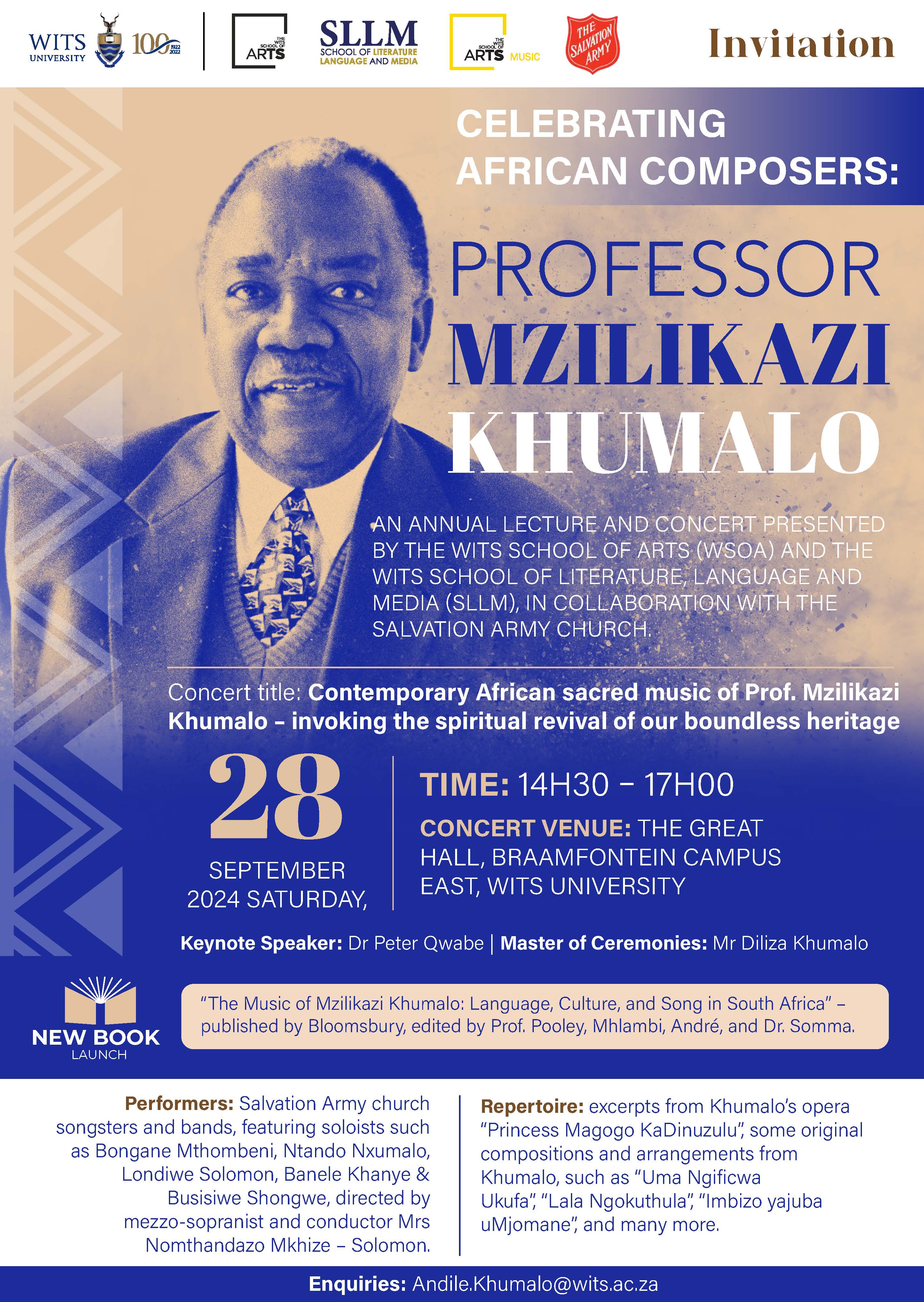 Celebrating Professor Mzilikazi Khumalo